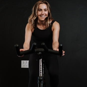 Casey on bike